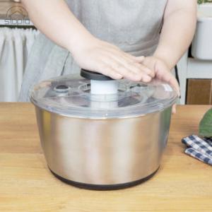 스토피아 스텐 304 대용량 야채 탈수기 샐러드 스피너 믹싱볼 6L