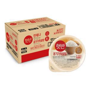 햇반 백미 윤기가득쌀밥 210g 36개