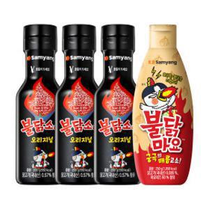 삼양 불닭소스 200g 3개 + 불닭마요소스 250g 1개