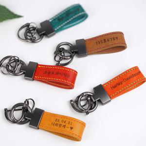 핸드메이드 천연가죽 키링 자동차 열쇠고리 헤리티지 키홀더 무료각인+선물포장 서비스