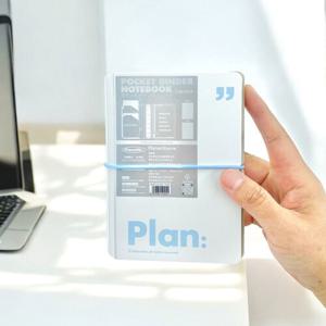 포켓 A7 메모 다이어리/6공/바인더/플래너/수첩/메모장/업무/미니/휴대용/학생/스케줄/스터디/노트/링