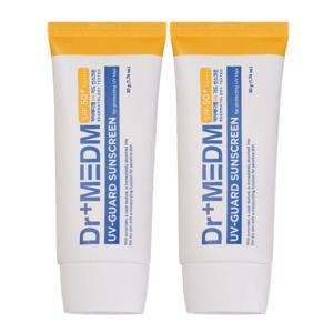 (1+1)닥터메디엠 유브이 가드 선스크린50g X 2개 +알로에 수딩젤300ml+물티슈/혼합자차/백탁X/선크림/썬크림