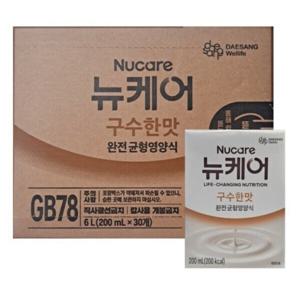 뉴케어 구수한맛 200ml x 30팩 환자 영양식 식사 빨대형