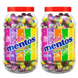 멘토스 미니 레인보우 100입 2개