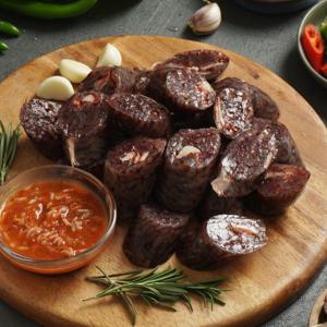 마늘 찰순대 냉장 500g 2인분 1팩 잡내없이 향긋하고 구수한 맛 해동없이 바로 조리 가능