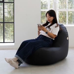 폴랑 실리콘 물방울 방수 빈백 소파 1인용 쿠션 카페 독서의자 원룸 자취방 거실 인조가죽 쇼파