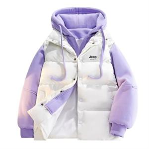 JEEP SPIRIT 남녀공용 후드 패딩조끼 아웃도어 패딩 조끼 후드집업 겨울 바람막이 등산 런닝+1짝면장갑