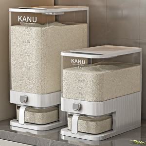 5kg/10kg 원터치 자동계량 푸쉬형 쌀통 자동 디스펜서