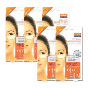 (1+1+1+1+1)루크 비타민 아이패치 10매입 X 5박스 + 물티슈 /다크서클/다크써클 /27년05월까지