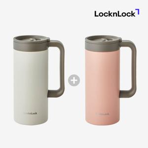 1+1 락앤락 테이블 머그 텀블러 보온 보냉 스텐 머그컵 손잡이 텀블러 473ml /1+1 행사중