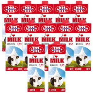 믈레코비타  아이러브밀크 수입멸균우유 3.5% 1L 12입