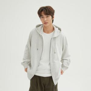 스파오 프렌치테리 2-WAY 후드 집업(기모)_SPMZF4TC02 스파오 스프링세일