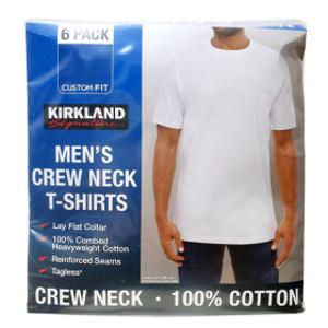 커클랜드 코스트코 남성 면티 6매 반팔 라운드티 흰 티셔츠