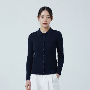 메리노울 립 폴로칼라 카디건_SPCKF49W03 스파오 스프링세일