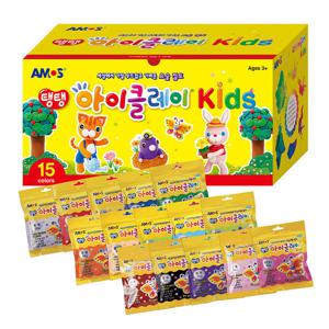 아모스 탱탱아이클레이 키즈 50g 15색 묶음