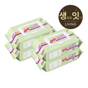 3M표준형 베이직 물걸레청소포 더블액션 30매 X 4팩