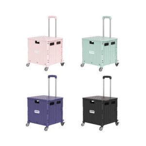 4바퀴 프리미엄 접이식 쇼핑카트 핸드 카트 대형 65L 학교 도서관 공공기관