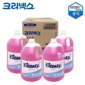 유한킴벌리 크리넥스 핑크 로션솝 물비누 4L 4개 핸드워시 리필 대용량 리필용 손세정제 젤타입 비누 56605
