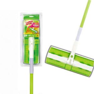 3M 막대걸레 대형 클립형-회전 고무 엠보싱 강력고정 길이조절 호환 (청소포 별도)