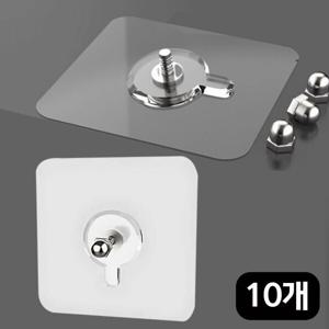 무타공 초강력 접착식 볼트 나사 벽걸이 매직후크 액자 선반고정 나사길이 6mm / 11mm 붙이는 타일못