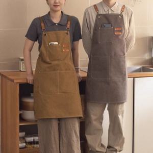 (1+1) 캔버스 앞치마 생활방수 카페 화방 공방 미술 미용 앞치마 (중복쿠폰 3%)