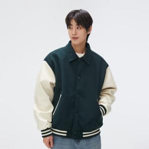 스파오 베이직 바시티 재킷 (SPJAE4TC01 RE)_SPJAF12C01 스파오 스프링세일