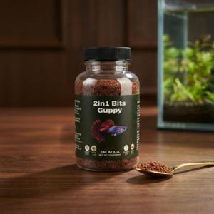 이엠아쿠아 2IN1 프리미엄 구피 밥 먹이 전용사료120g