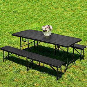 야외테이블 세트 브로몰딩 접이식 카페 베란다 정원 테라스 120테이블+의자4 120테이블+의자4