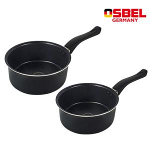 독일 오스벨 베이직 편수 냄비 세트  18cm+20cm 행사특가/가볍고 빨리 끓는/국내생산/유리뚜껑 별도