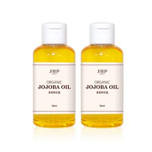 JHP 비건 유기농 100% 호호바오일 50ml 2개 /페이스 바디 오일 베스트 1위