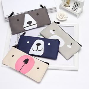 귀여운 곰돌이 필통 캐릭터 연필통 다용도 파우치 초등학생 중학생 고등학생 대학생 옥스퍼드 천