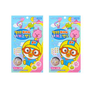 1+1 뽀로로 BNG 습윤 키즈밴드 18매 하이드로콜로이드 습윤밴드