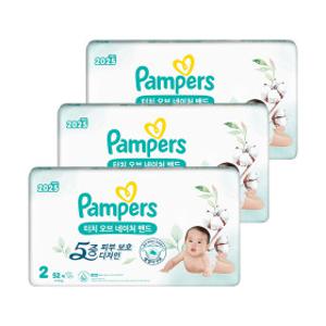 팸퍼스 터치 오브 네이처 밴드형 기저귀 2단계 1박스