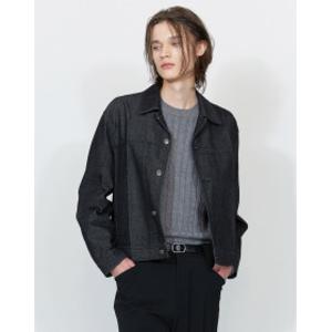 24FW 클리어런스럭스 데님 트러커 자켓 블랙 IEJU4F212BK