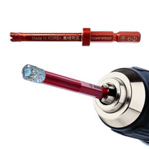 토네이도 타일코아비트 6.5mm 타일비트 천공 TTC6.5 포세린 대리석 화강암 콘크리트