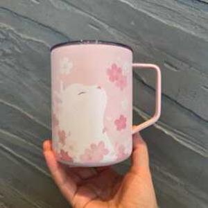 스타벅스 SS 블루밍 모모 데비 텀블러 473ml 손잡이 핸들 2026 벚꽃 md 각인