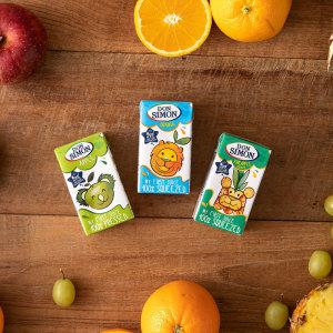 100% NFC 무설탕 착즙주스 (오렌지/파인애플포도/사과) 125ml 20팩