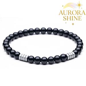 오로라샤인 흑요석 행운 팔찌 액막이 소원성취 합격기원 재물운 삼재 만사형통
