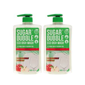 슈가버블 친환경 주방세제 애플 940ml 용기 x 2개