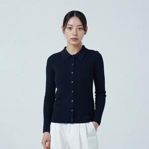 메리노울 립 폴로칼라 카디건_SPCKF49W03 스파오 스프링세일