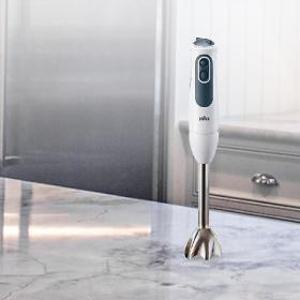 브라운/MQ3135핸드블렌더 스텐2종칼날 버튼식 멀티퀵3  MQ3135