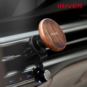 아이리버 맥세이프 월넛 무선 차량용 충전 거치대 ICR-LM50+2종 송풍구 거치대 맥세이프링+2종송풍구거치대