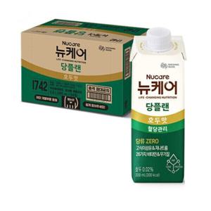 뉴케어 당플랜 호두맛 200ml x 24팩 당 제로 당뇨 혈당 환자 영양식 임산부 식사