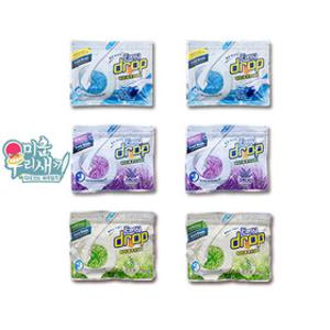 (현대홈쇼핑)이지드롭 변기클리너 리필세트 72개(레몬+라벤더+허브)