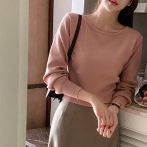 아뜨랑스  (도톰겨울버전추가) 멜로 입술넥 여리핏 니트 nt4197