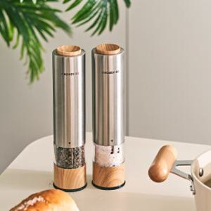 1+1홈바이브 스코니 소금 후추 전동 그라인더 총 2P