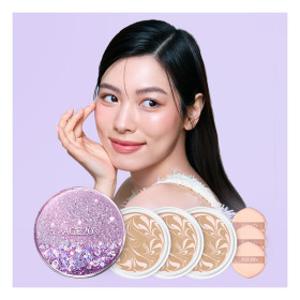 에이지투웨니스 뉴오리지널 에센스 커버팩트 샤이닝드롭에디션(퍼플케이스1+리필3)