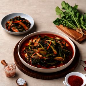 (신선집중) 얼갈이+열무김치 2kg 전라도 보성엔 녹차 별미 김치 / 국내산 / 당일제조 / HACCP 인증