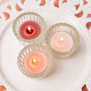 미니 캔들 용기 40ml/글라스/유리/티라이트/초/받침/홀더/투명/재료/만들기/원형/향초