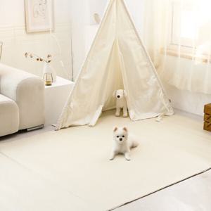 (애견매트 특가)디오마레 PVC 국내생산 미끄럼방지 강아지매트 애견매트 러그중형 180x140cm 슬개골탈구예방